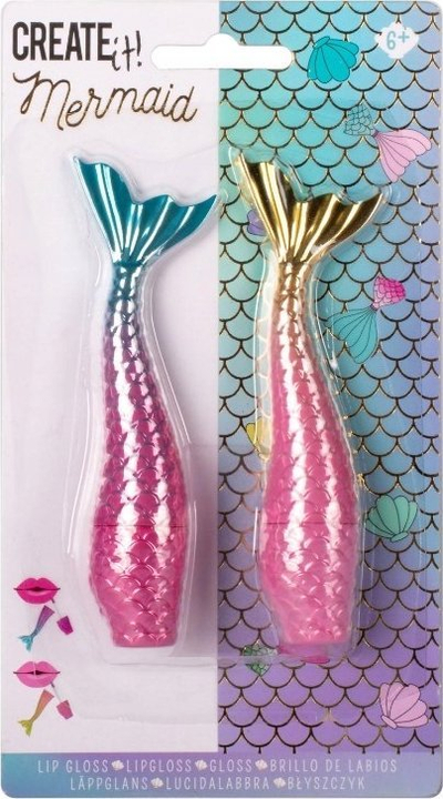 Set lip gloss CREATE IT Mermaid, 2 copë, për fëmijë, shumëngjyrësh
