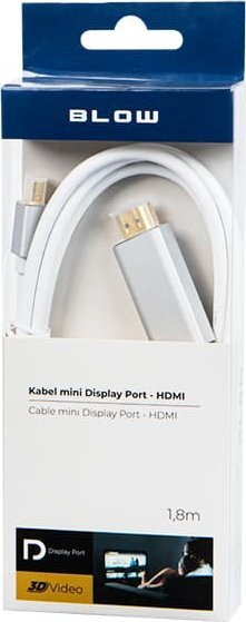 Kabllo Mini DisplayPort në HDMI Blow, 1.8m, e bardhë