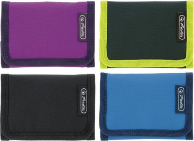Portofol Herlitz Wallet, me Velcro, i përzier me ngjyra