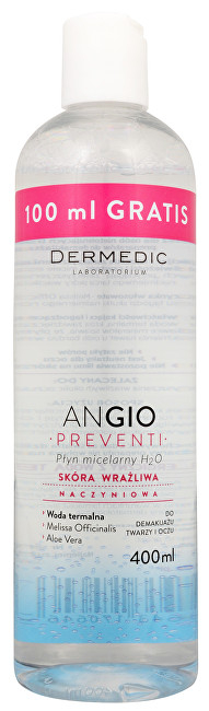Ujë micellar Dermedic Angio Prevento, 400 ml