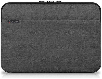 Futrollë laptopi Accura Lily, 15-16", poliester, gri e errët