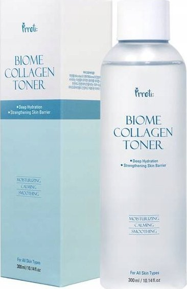 Toner fytyre Prreti Biome Collagen, për lagie lëkure, 300 ml, transparent