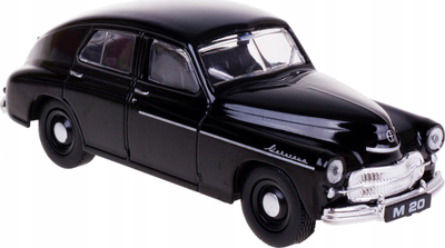 Makina model PRL Collection Warsaw M20 Daffi, shkallë 1:43, metal, e zezë