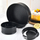 Set tepsi për pjekje Springform, 3 pjesë, 20/22/24 cm, çelik inox
