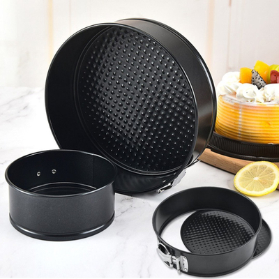 Set tepsi për pjekje Springform, 3 pjesë, 20/22/24 cm, çelik inox