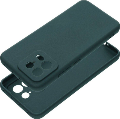 Këllëf telefoni mat për Xiaomi 13, TPU i butë, sipërfaqe mat, jeshile e errët