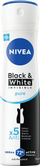 Deodorant spraj Nivea Black and White Invisible Pure, 48 orë, 150ml