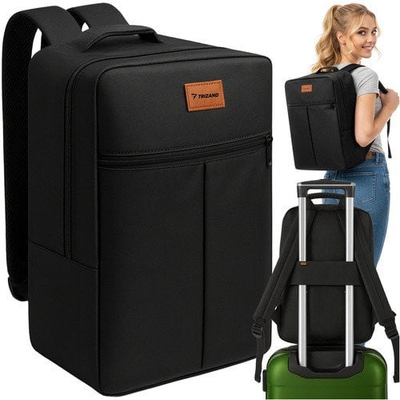 Çantë shpine udhëtimi Trizand 24310, 40 x 25 x 20 cm, 20L, e zezë