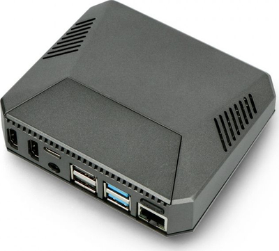Kuti Argon40 Argon One V2 për Raspberry Pi 4B, alumini, gri