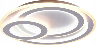 Plafon Trio Lighting Mita LED, me telekomandë, CCT, i bardhë
