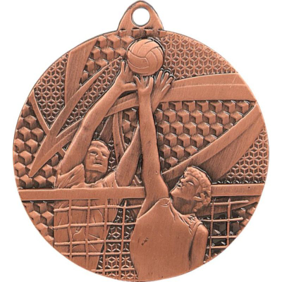 Medalje volejbolli Tryumf MMC7650, çelik, 50mm, ngjyrë bronzi