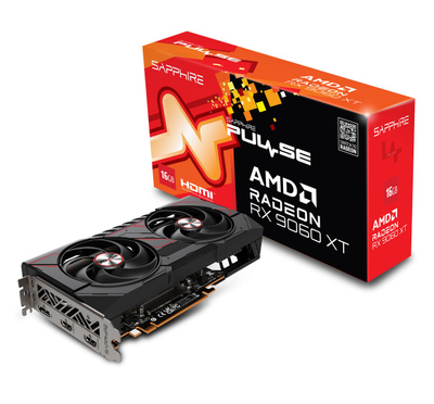 Графичка картичка Sapphire AMD Radeon RX 9060 XT OC Pulse, 16GB, GDDR6, црна