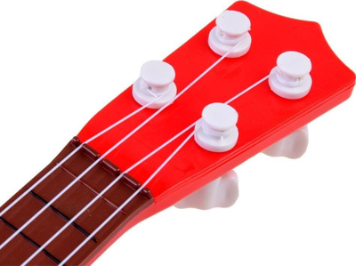 Kitarë lodër për kalamaj IN0033, ukulele me fruta, plastike, e kuqe