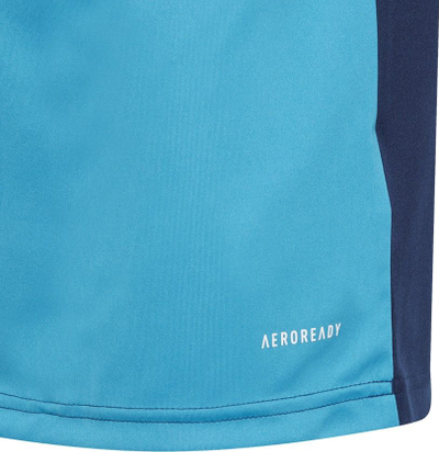 Bluzë sportive Adidas TeamWear, për kalamaj 116cm, poliester, blu navy