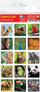 Stickerë dekorativë Jako Publishing Animals, set kafshësh, shumëngjyrësh