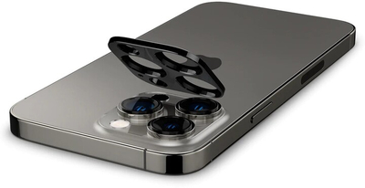 Xham mbrojtës Spigen Optik për Apple iPhone 14 Pro/iPhone 14 Pro Max, 2 copë, i zi