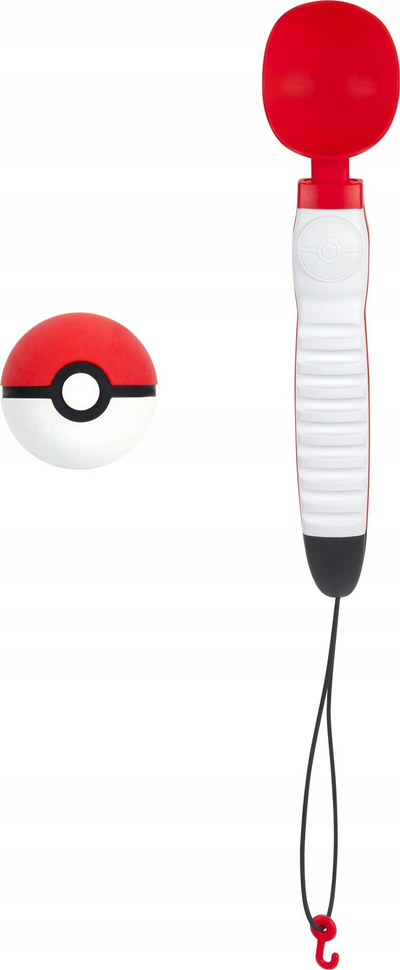 Lodër hedhëse për qen Pokemon Poke Ball, teleskopike, me top gome 2.5"