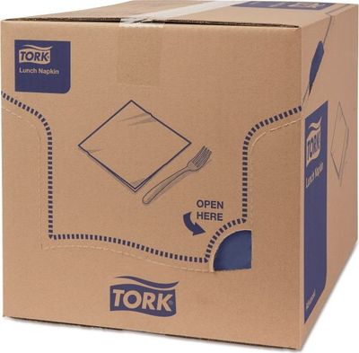 Peceta tavoline Tork Advanced Lunch, 200 copë, 3-shtreshe, blu e errët