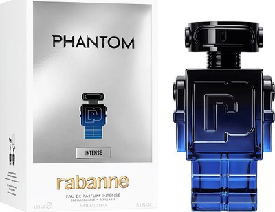 Eau de Parfum Paco Rabanne Phantom Intense, 150ml, që mbushet prap