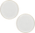 Set pjata ëmbëlsire La Porcellana Bianca Momenti Oro, 18 cm, porcelan, të bardha me buzë ari