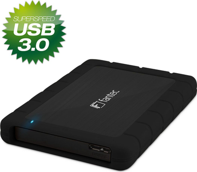 Kuti e jashtme Fantec AluPro U3, 2.5", USB 3.0, e zezë