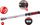 Set veglash ajri i kompresuar KS Tools 515.2095, 1600 Nm, lidhje 1/2", i zi kuq