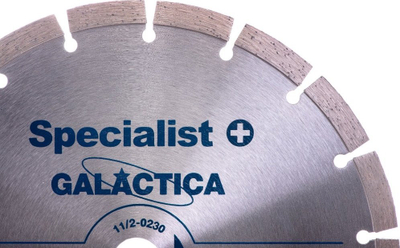 Disk diamanti Specialist+ Galactica, 230mm, segment 10mm, argjendtë