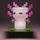Dritë dekorative Minecraft Axolotl IconLightV2 62, LED, shumëngjyrëshe