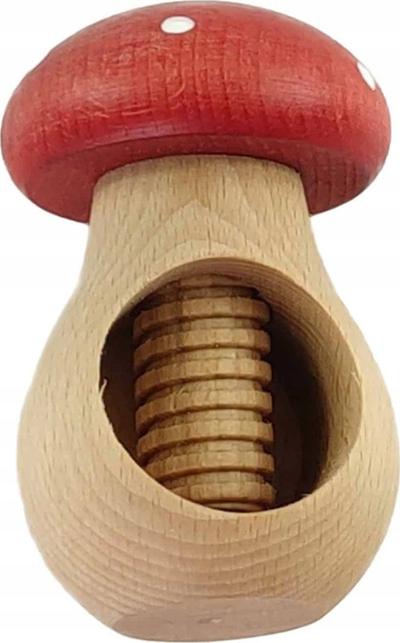 Kacavidë arrash Druri Nutcracker Mushroom, dru ahu, ngjyrë natyrale