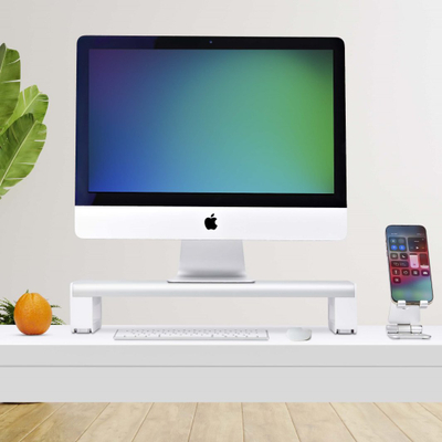 Mbajtëse monitori StarTech Ergonomic, lartësi fikse 9cm, kapacitet 15kg, çelik