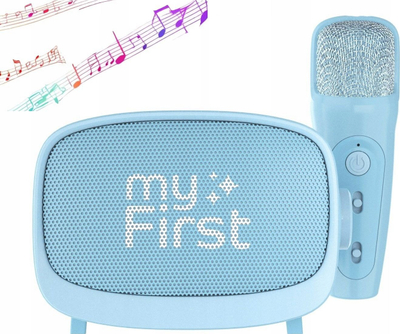 Детска караоке машина MyFirst, Bluetooth, со микрофон, сина