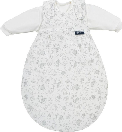 Qese gjumi për bebe Alvi Baby Mäxchen Little Sheep, set 3 pjesësh, madhësia 56/62, e bardhë me print