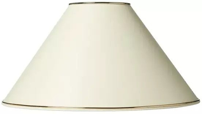 Abazhur Nielsen Light Marie, lartësia 20.5 cm, krem me buzë të arta