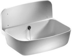 Lavabo murale utility, set i kompletuar, 49.5cm, e bardhë