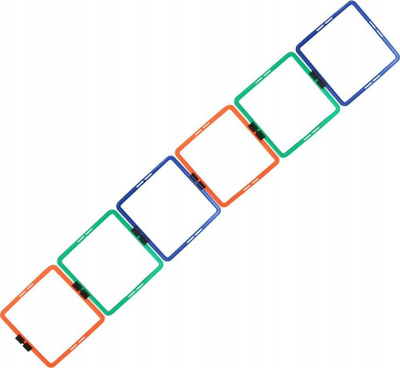 Shkallë koordinimi Maxwel Ladder Squares, 4m, plastikë, me ngjyra