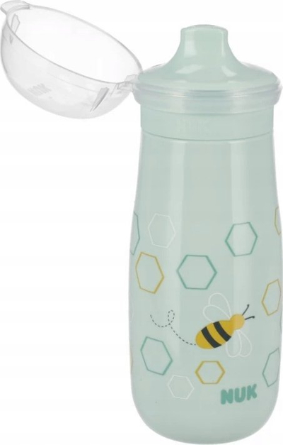 Gotë për kalamaj Nuk Mini-Me Sip Non-Spill, 300 ml, çelik inox, ngjyrë turkeze