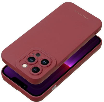 Mbulesë telefoni Roar Luna për iPhone 17 Pro Max, TPU, mbështet karikim wireless, e kuqe