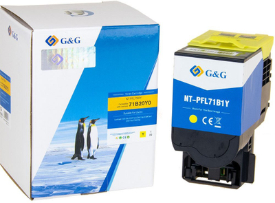 Toneri G&amp;G NT-PFL71B1Y, për Lexmark 71B20Y0, 2300 faqe, i verdhë
