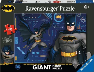 Puzzle për dysheme Ravensburger Batman Giant Floor, 60 copa, për kalamaj 4+