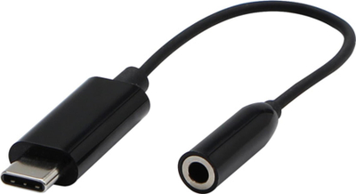 Адаптер аудио Logo, USB Type-C во џек 3.5 mm, 0.2 m, црн