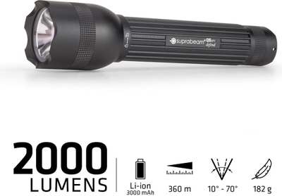 Elektrik dore Suprabeam Q5xrs Defend, 1000 lumen, 16.1cm, i zi