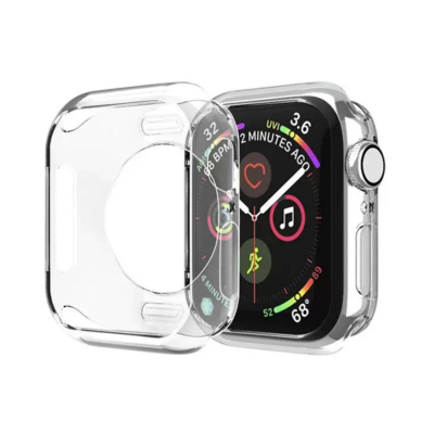 Mbrojtëse ore inteligjente Hurtel Ultra Clear për Apple Watch 40mm, TPU i butë, transparent