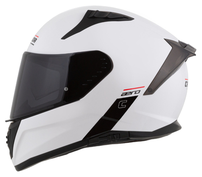 Helmetë integrale Cassida Aero Solid, polikarbonat, vizor Pinlock, e bardhë e zezë