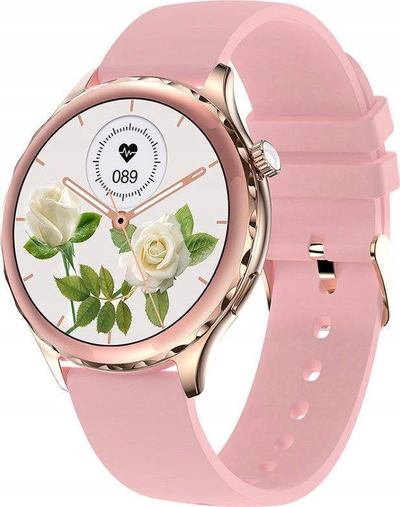 Ora inteligjente Rubicon RNCE68, 1.32" TFT IPS, IP67, rozë gold