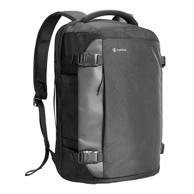 Çantë shpine udhëtimi Tomtoc Navigator T66, 40L, për laptop 17", e zezë