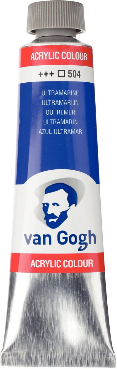 Ngjyra akrilike Van Gogh Ultramarine 504, 40 ml, e kaltër