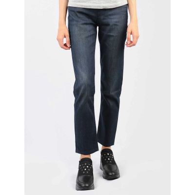 Xhinse për goca Wrangler Giselle W236AH375, bel i lartë, prerje e drejtë, blu