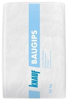 Gips ndërtimor Knauf Baugips, 25kg, i bardhë