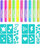 Set kreativ EPEE Project Plush NEON Refill, 10 markera, 20 shabllone