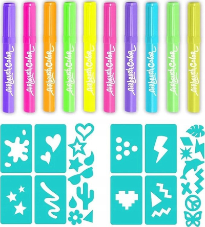 Set kreativ EPEE Project Plush NEON Refill, 10 markera, 20 shabllone